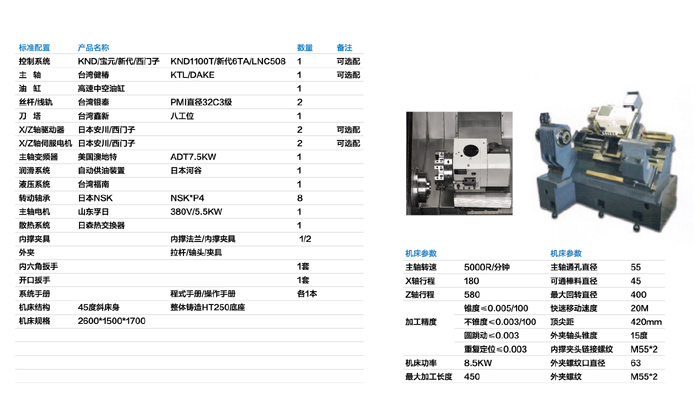 CNC刀(dāo)塔尾座數控車床 CKX-6146-DM